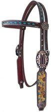 Load image into Gallery viewer, Browband Sunflower Headstall