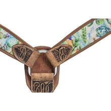 Load image into Gallery viewer, SILVER ROYAL CACTUS PRINT BREASTCOLLAR