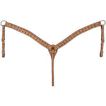 Load image into Gallery viewer, Roughout Leather Browband Headstall and Breastcollar Set